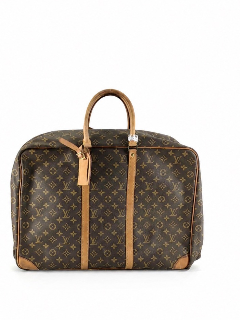 Sirius 55 LV Large Monogram Canvas Duffel with Vachetta Trim